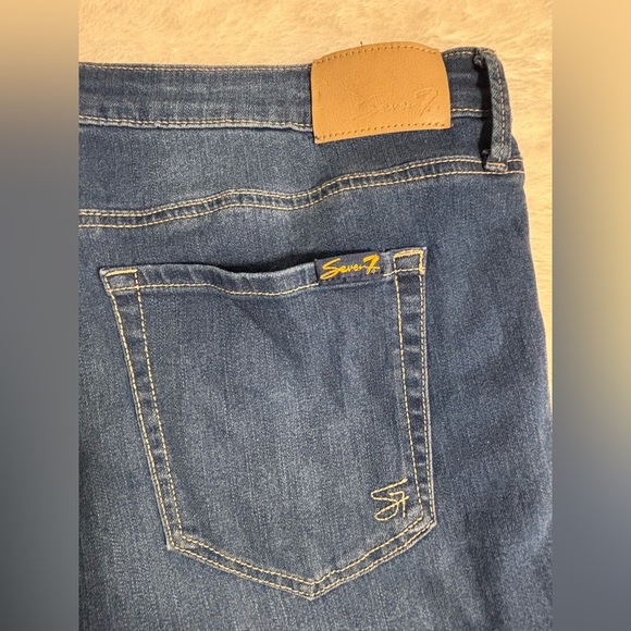 Seven7 Women's High Rise Slim Flare Jean - 16 - Picture 4 of 9